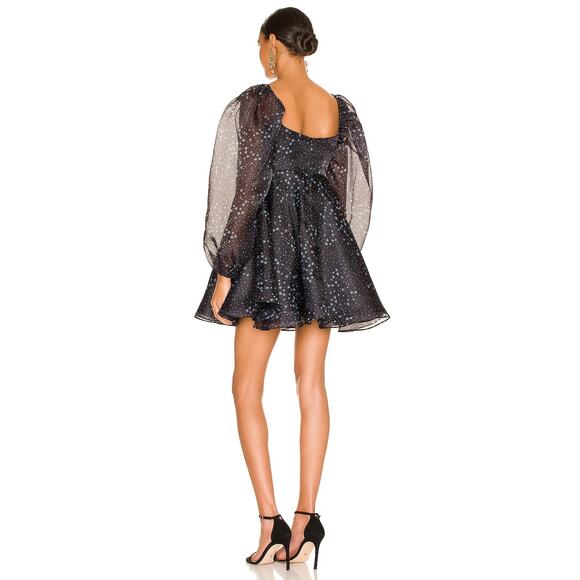 Selkie Princess Stars Mini Dress Puff Sleeve Cocktail Whimsigoth Antique Party M - Picture 3 of 9